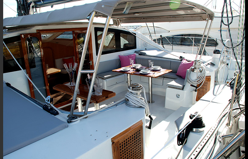 rent catamaran ibiza privilege 51