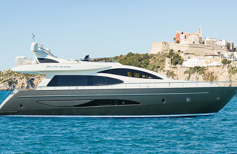 rent yacht ibiza riva venere 75