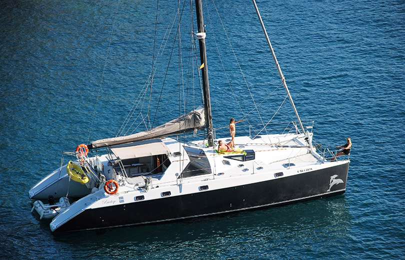 rent catamaran ibiza privilege 51