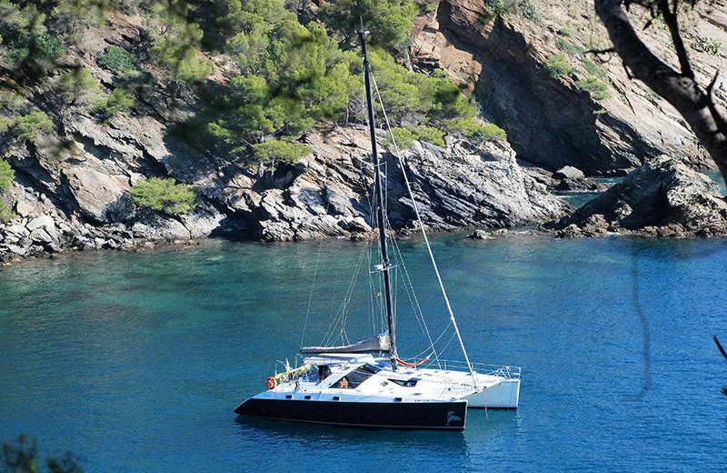 rent catamaran ibiza privilege 51