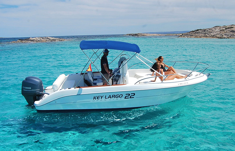 rent boat key largo 22