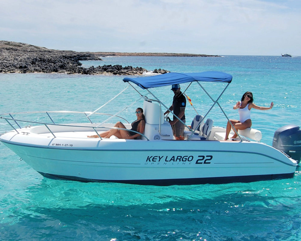 rent boat key largo 22