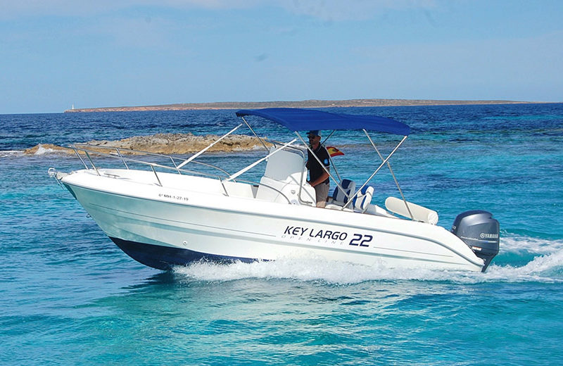 rent boat key largo 22