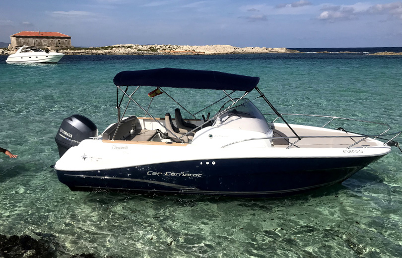 rent boat ibiza cap camarat 6,5