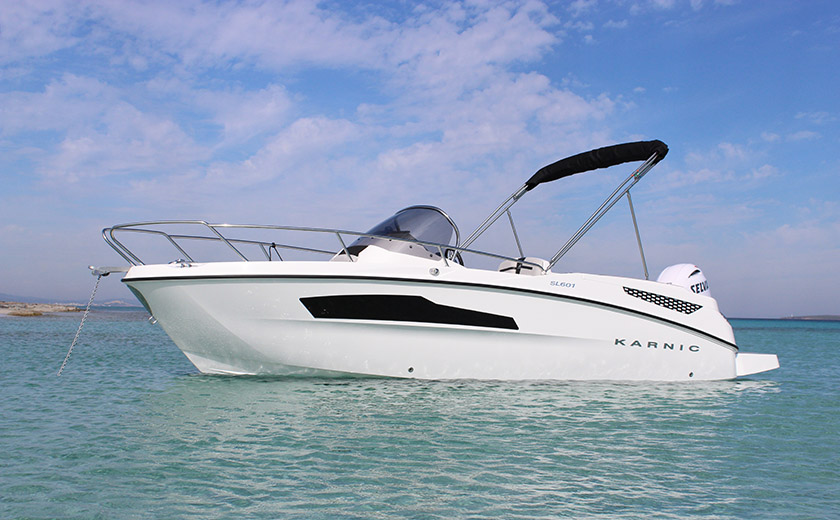 rent boat ibiza karnic 607